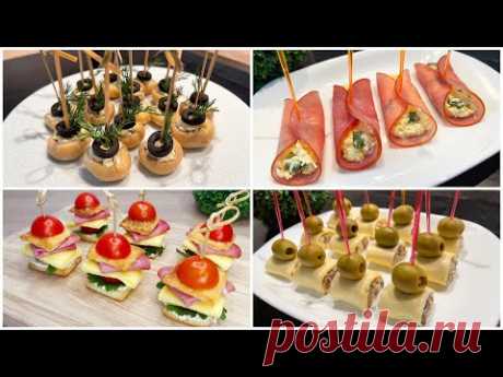 Быстрые закуски для вечеринок! Вкусные закуски для вечеринок и фуршетов за 5 минут!