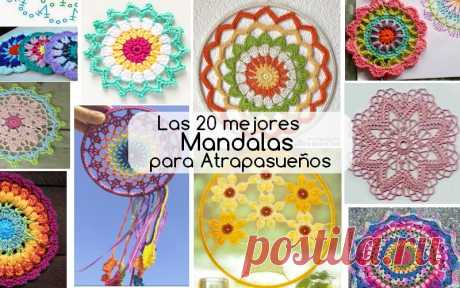 +20 Ideas Mandalas para atrapasueños en crochet ⋆ Manualidades Y DIY Un atrapasueños de ganchillo para que  duermas como una reina! Hoy les traemos hermosos padrones y un Video que enseña como hacer  Atrapa Sueños tejido al Crochet, y de regalo también la leyenda de los atrapasueños! Existen múltiples leyendas sobre … Ler mais... →