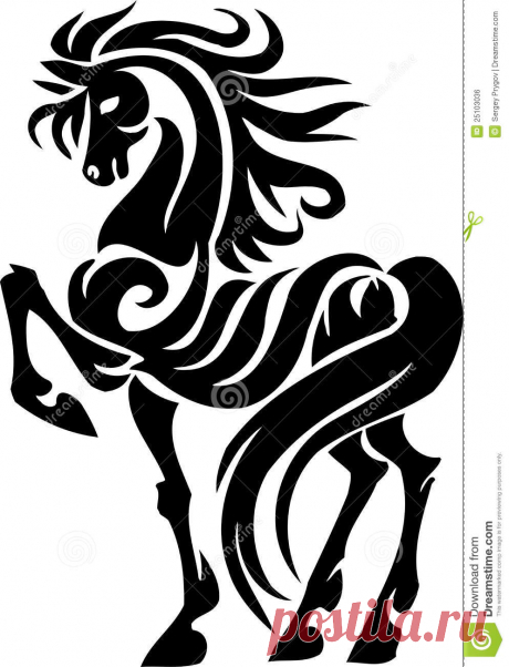 Paard In Stammenstijl - Vectorillustratie. Vector Illustratie - Illustratie bestaande uit zwart, hoef: 25103036 Foto over Vector beeld - paard in stammenstijl. Vinyl-klaar. Illustratie bestaande uit zwart, hoef, bevallig - 25103036