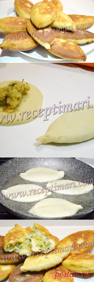 Вкусные жареные пирожки - тесто как пух. Рецепты Мари