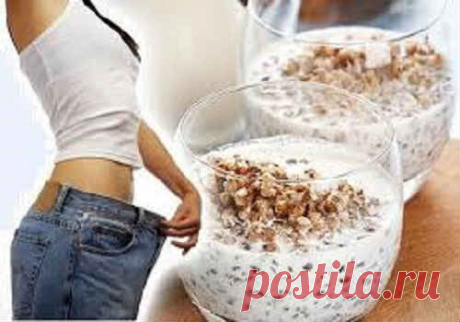 Гречка с кефиром для похудения на завтрак, натощак, диета