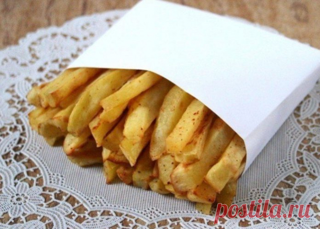 Картофель фри БЕЗ грамма МАСЛА! Даже детям порцию разрешаю съесть вечерком