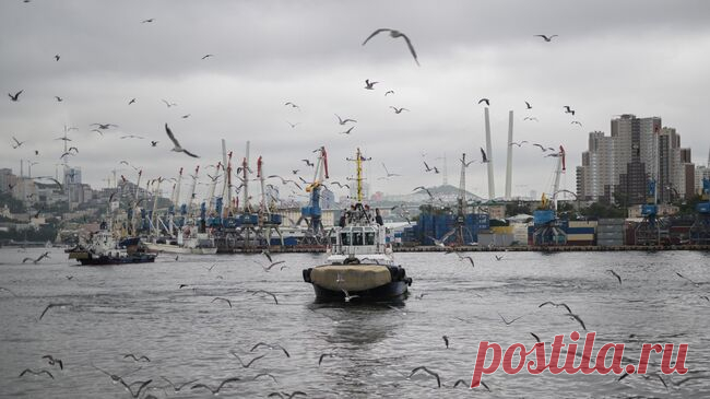 Во Владивостоке загорелось малое судно