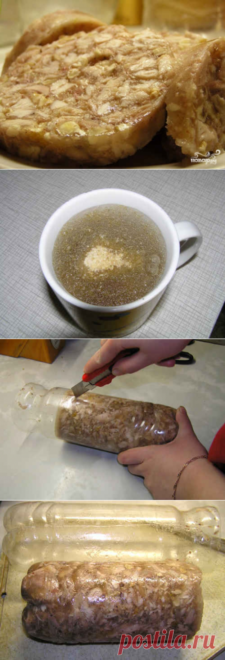 Куриный рулет в бутылке - пошаговый кулинарный рецепт с фото на Повар.ру
