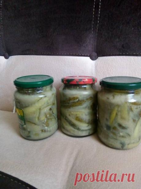 Огурчики в горчичном соусе #заготовкиназиму Автор рецепта Ирина Белоусова(Масляева) - Cookpad