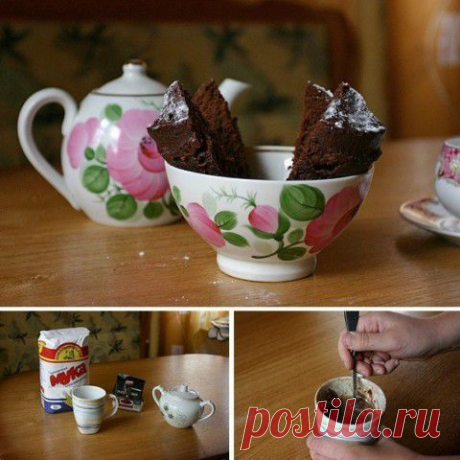 Шоколадный кекс за 5 минут в микроволновке | БУДЕТ ВКУСНО!