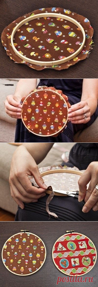 Embroidery Hoop Wall Art · How To Make An Embroidery Hoop Frame · No-Sew on Cut Out + Keep