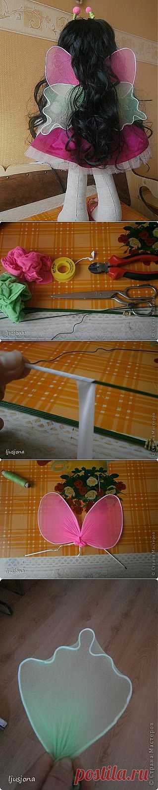 Делаем крылышки для куклы (мастер-класс)
