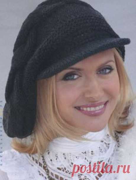 Кепи. Вязание шапок. Узелок.ру