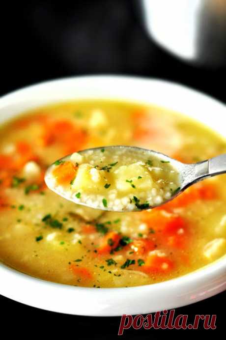 Суп Крупник со свиными ребрышками🍲