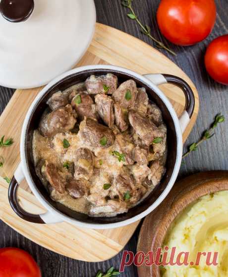 Куриные сердечки в луковом соусе | Вкусный блог - рецепты под настроение