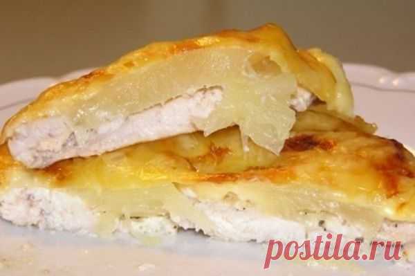 Курица с ананасами