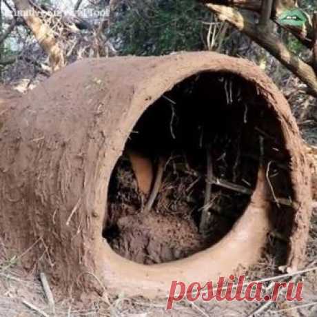 Primitive Updated Underground House