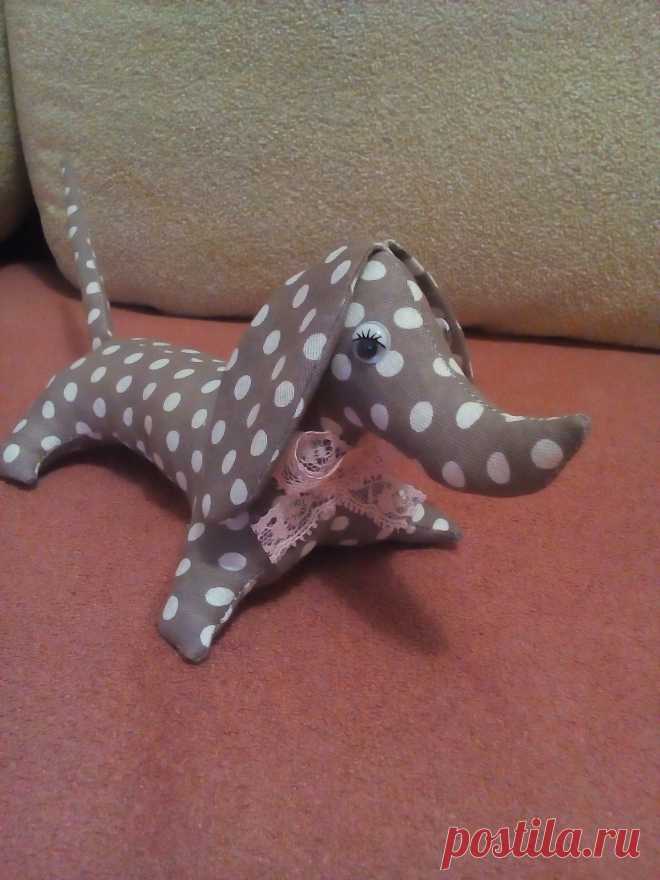 Текстильная собачка