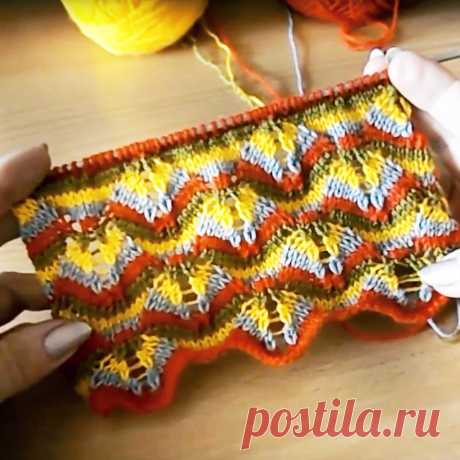 Как связать узор миссони спицами