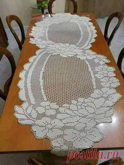 Эффектная салфетка крючком