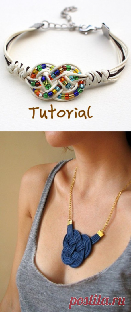 Украшения из узлов: просто и необычно — Сделай сам, идеи для творчества - DIY Ideas