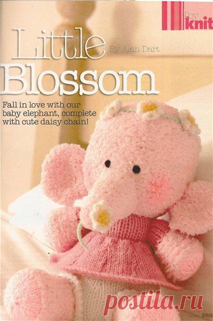 Нежный слоник. Игрушка спицами | LaChat