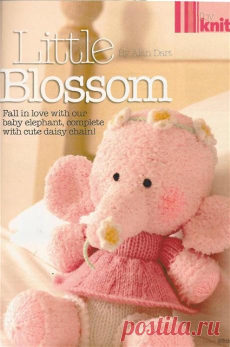 Нежный слоник. Игрушка спицами | LaChat