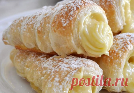 Нежно и воздушно - Каннончини с заварным кремом