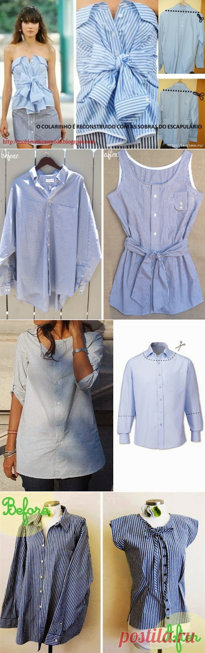 УТИЛИЗАЦИЯ рубашек. Летние идеи для воплощения!