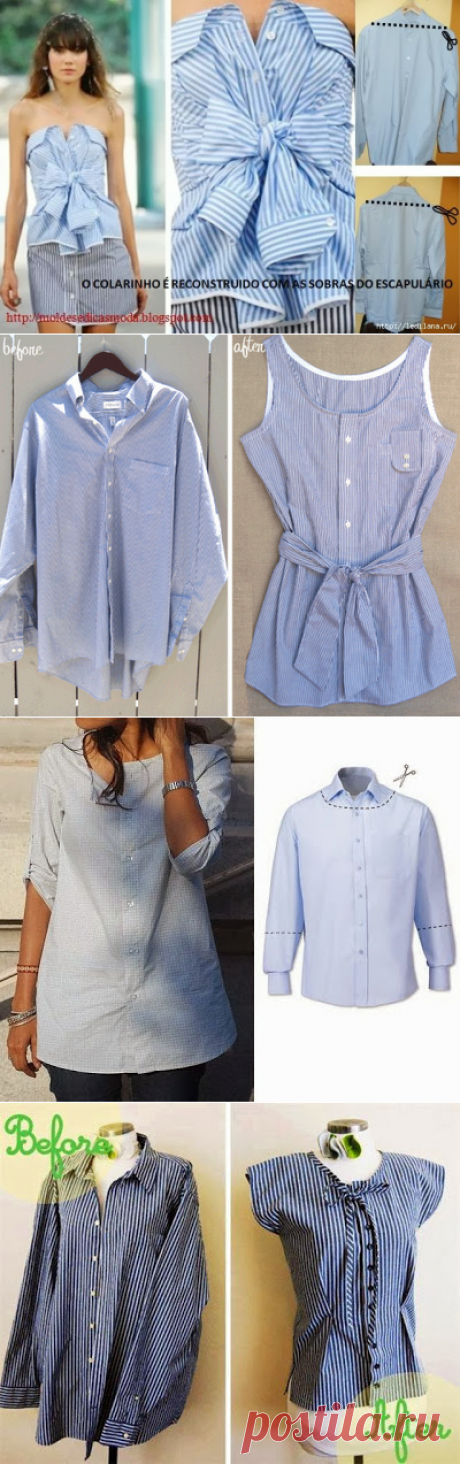 УТИЛИЗАЦИЯ рубашек. Летние идеи для воплощения!