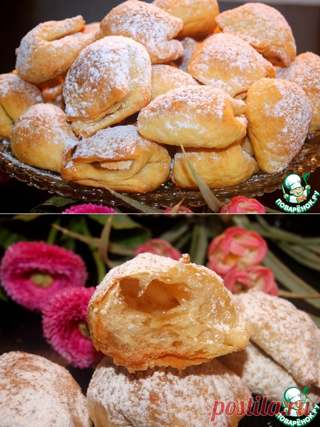 Печенье "Подушечки" - Удивительно нежное, рассыпчатое, сладкое и вкусное! А внутри ничего нет!