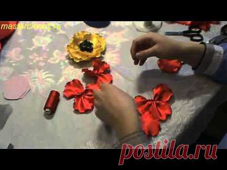 Как сделать цветы из ткани, мастер класс