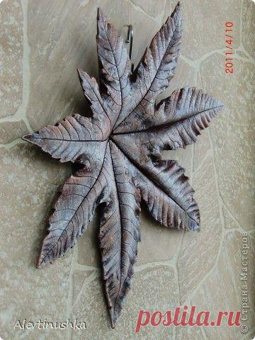 Листья из гипса