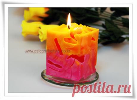 Velas, jabón y fragancias para hacer conferencias Velas de hielo de parafina con sentidos únicos