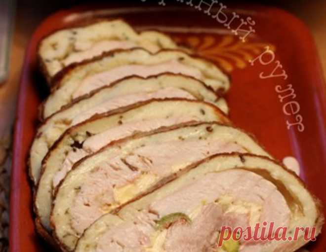 Куриный рулет домашнего копчения – кулинарный рецепт