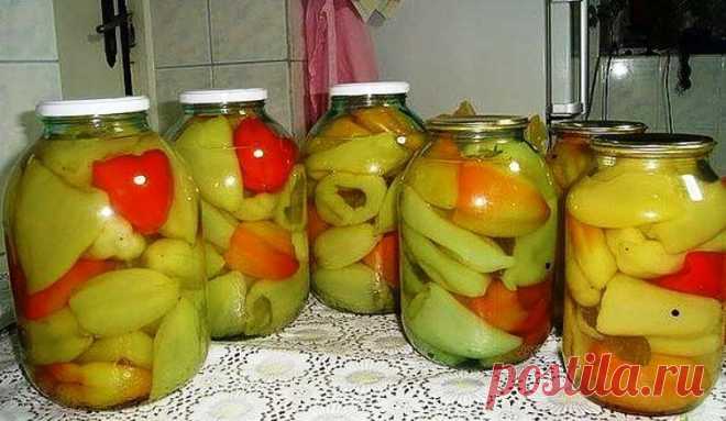 Перец консервированный для фаршировки Удобно и вкусно!