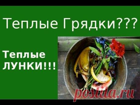 ТЕПЛЫЕ ЛУНКИ! Когда теплые грядки делать нет времени. - YouTube 
Теплые грядки, органические траншеи- очень удобный и надежный способ выращивать растения в нестабильном климате, при изменчивой погоде. Но если у вас нет времени копать траншеи, а есть желание использовать органику и выращивать растения без использования химии, попробуйте сделать теплые лунки. Я в свои теплые лунки добавляю только самое лучшее, что? подробно в видео...