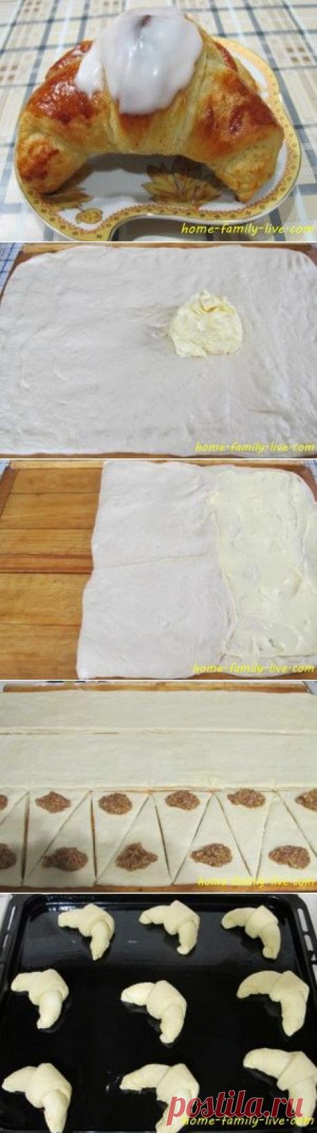 Слойка с марципаном - пошаговый рецепт с фотоКулинарные рецепты