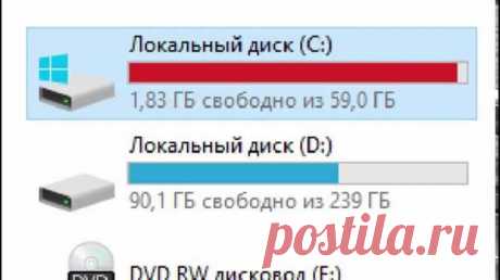 Диск C заполнен: Что делать и что можно удалить? - Гаджеты.