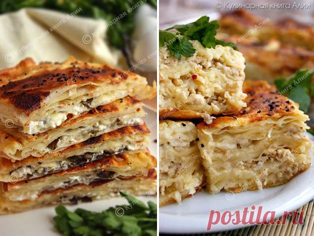 662. Börek с сыром и с фаршем (турецкая кухня)