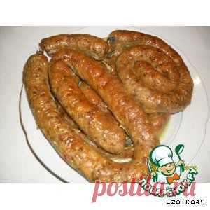 Домашняя колбаса (куриная) - кулинарный рецепт