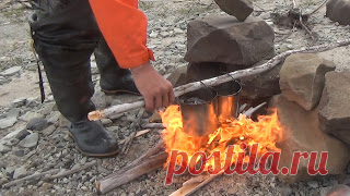 Костер для сильного ветра