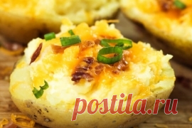 Печеный картофель с сыром и беконом - пошаговый рецепт | Закуски и бутерброды