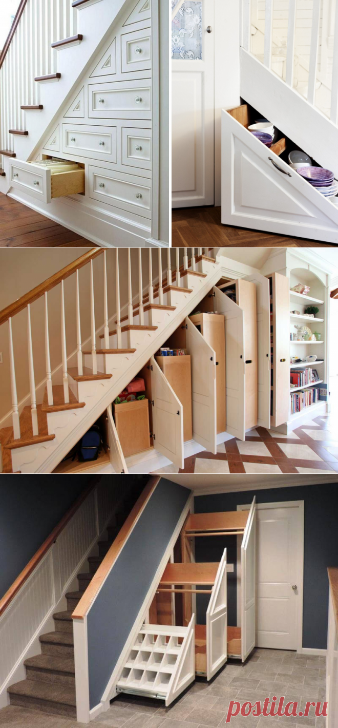 Использование пространства под лестницей с пользой: идеи — Сделай сам, идеи для творчества - DIY Ideas