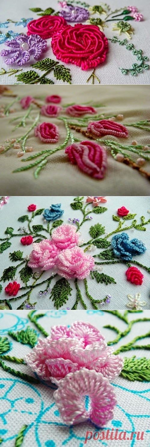 Бразильская техника вышивки (Brazilian Dimensional Embroidery) ☆ швы и стежки, инструменты и материалы