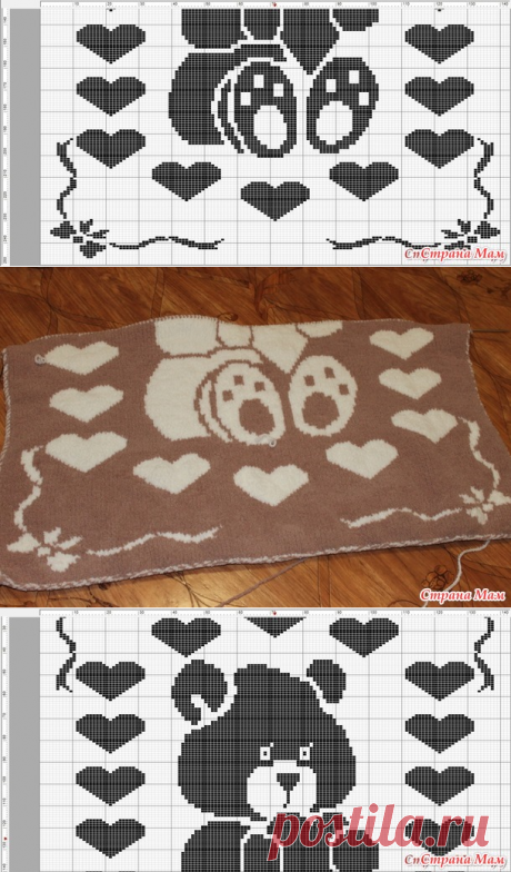 Вяжем плед двухсторонним жаккардом - Хенд-Мейд | HANDMADE - Страна Мам