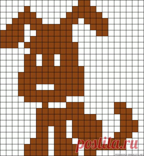 Dog perler bead pattern