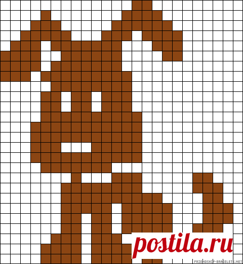 Dog perler bead pattern