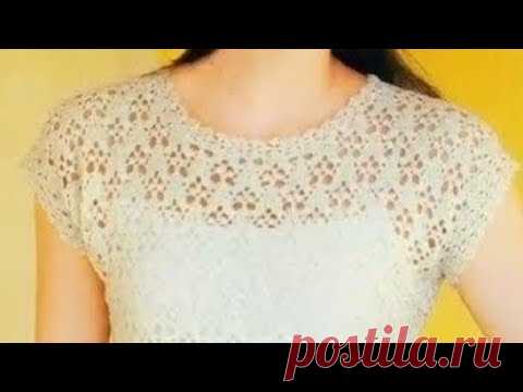 💛💯👉Узор крючком для очаровательной ажурной кофты - Вязание крючком для начинающих