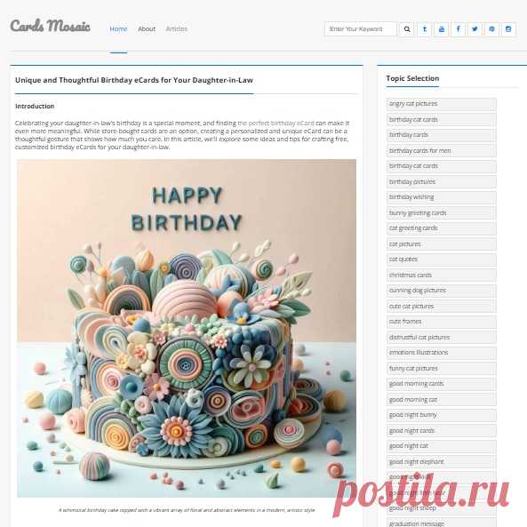Learn how to create a personalized, free birthday eCard that celebrates your special bond with your daughter-in-law. Includes tips for using online tools and incorporating multimedia elements.
