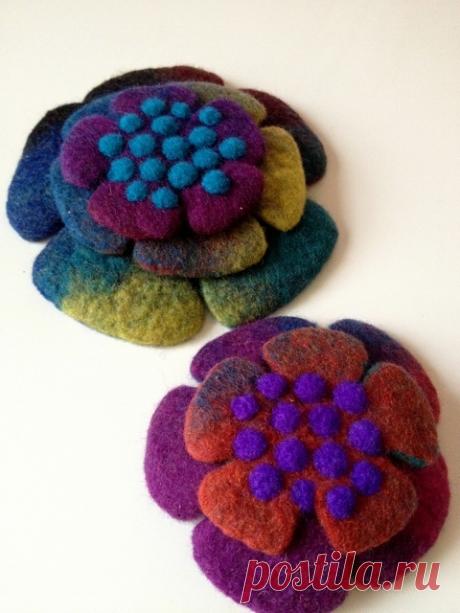 混色。偶然のステキ。の画像 | 　Felt Art works❤Atsuko Sasaki