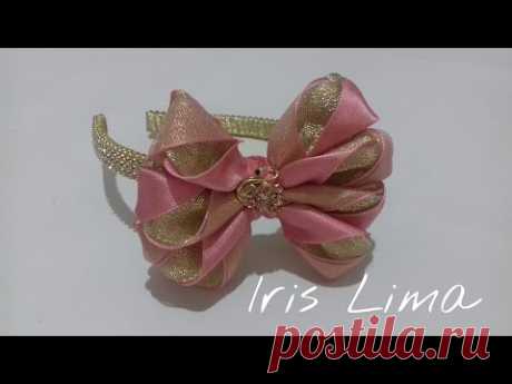 Como fazer laço mil faces Diy ,Tutorial ,Pap By Iris Lima How To Make a Hair Bow