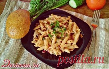 Макароны с нутом и грибами - Рецепты пользователя Изюминка - Daily-menu.ru