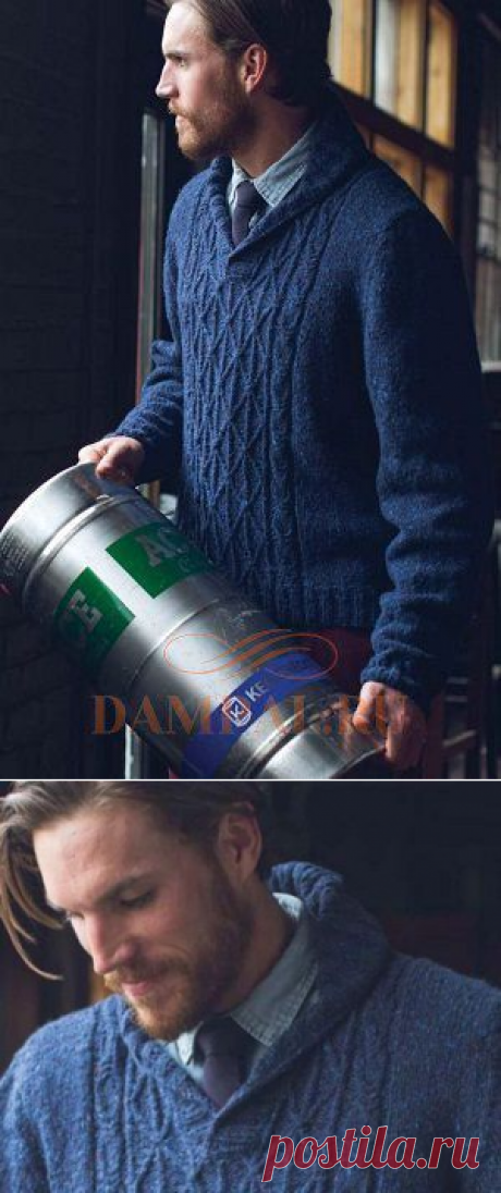 Мужской вязаный джемпер «Donegal» | DAMские PALьчики. ru